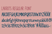 Lakrits - a handmade font, a Font by JoachimF (Thumbnail 3 of 5)