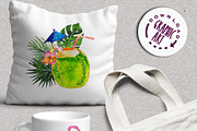 Tropical Summer Clip Art, a Texture Illustration by Download Graphic Art (Thumbnail 6 of 6)