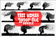Tree Woman Laser Cut Bundle, an Object Graphic by BIPLOB EXPERT (Thumbnail 1 of 11)