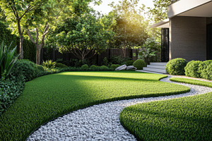 Serene garden path, a Photo by Beautiful things