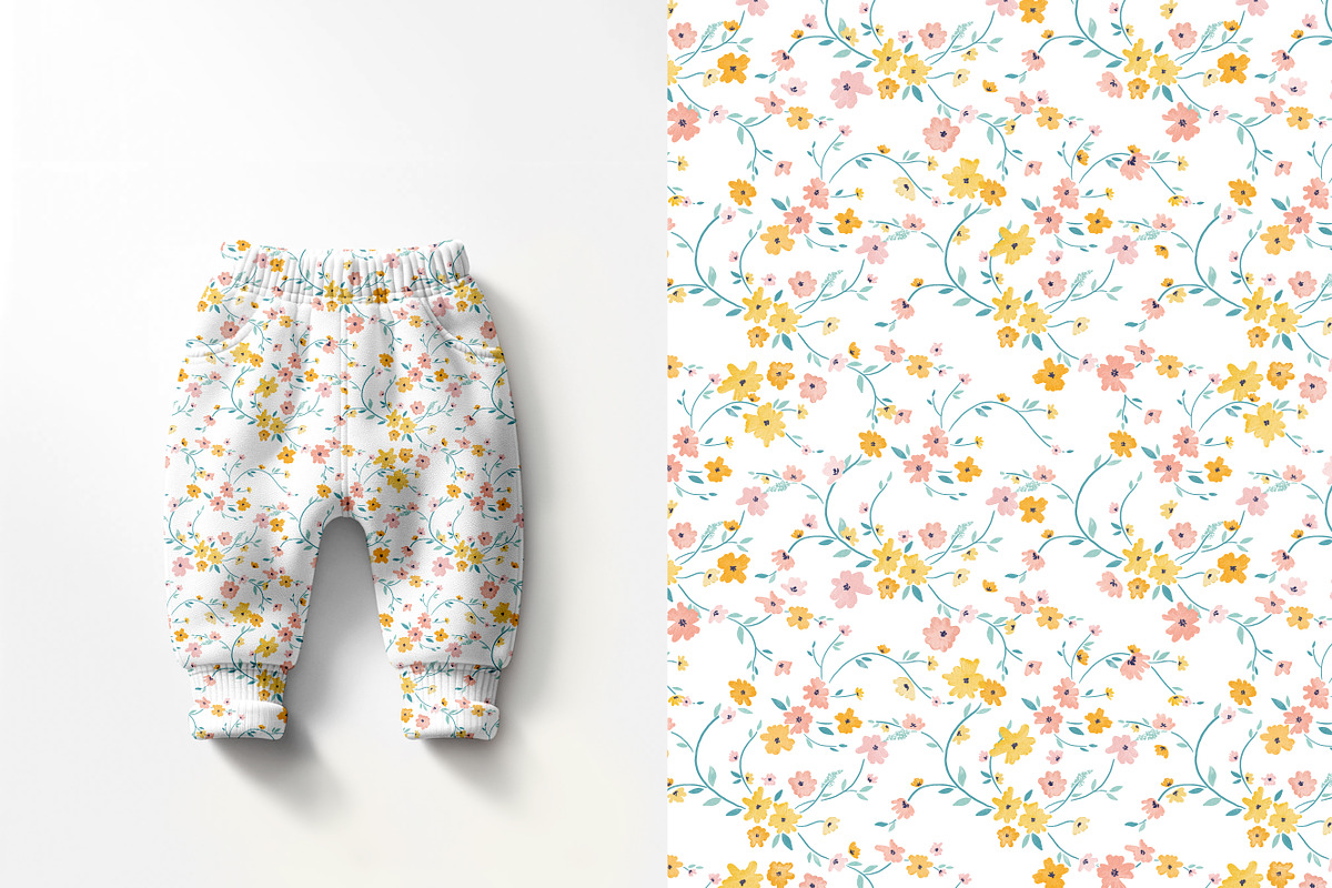 Kids summer ditsy flowers pattern., a Pattern Graphic by DigitalArsiart (Photo 6 of 6)