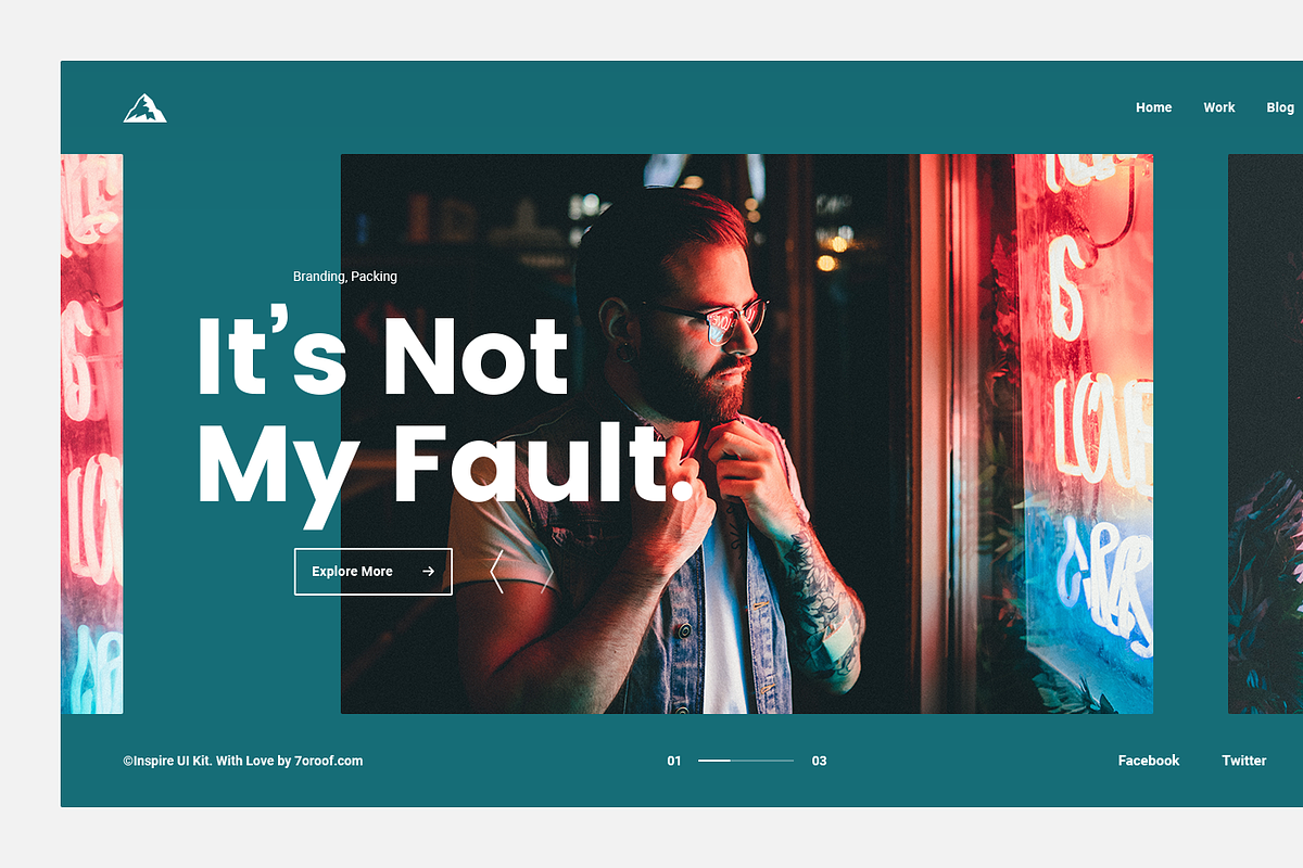 inspire UI Kit - Web Hero Headers, an UI Kit Template by begha (Photo 14 of 14)