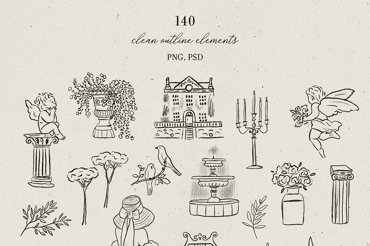 La Charcoal | 422 elements, an Object Illustration by Oksana Stepova (Photo 21 of 24)