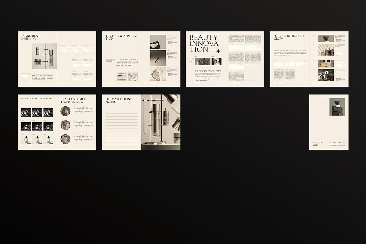 Beauty Brand Magazine Template, a Magazine Template by ArtisanaAura (Photo 16 of 16)
