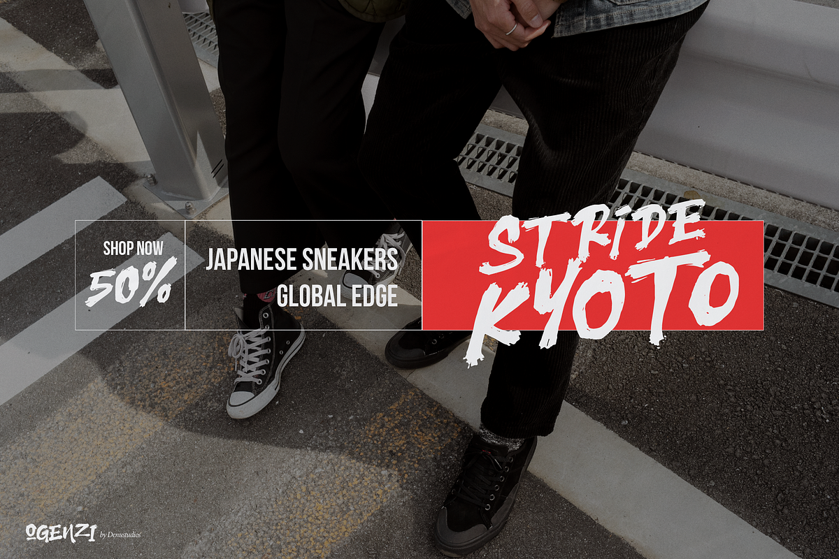 Ogenzi | Hand Drawn Japanese, a Handwritten Font by Denustudios (Photo 4 of 12)