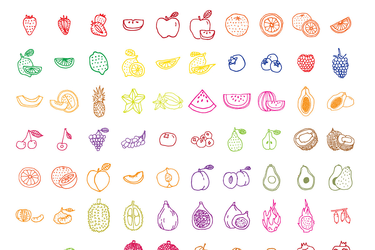 Simply Fruit Illustration Pack, a Food Illustration by Linseed Studio (Photo 6 of 6)