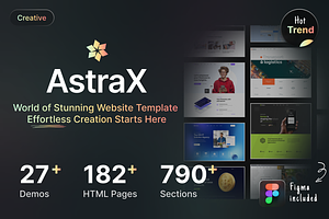 AstraX - a Huge library of HTML, a HTML Template by AliThemes
