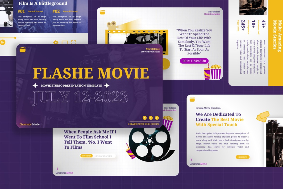 Flashe - Movie Studio Keynote, a Presentation Template by Dhabee (Photo 7 of 8)