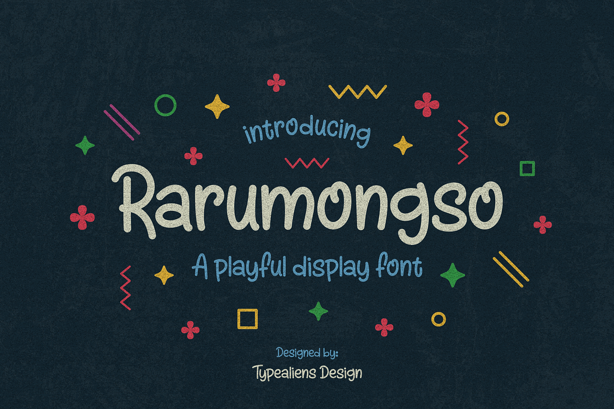Rarumongso for Kid & Food Brands, a Handwritten Font by ilhamtaro (Photo 1 of 9)