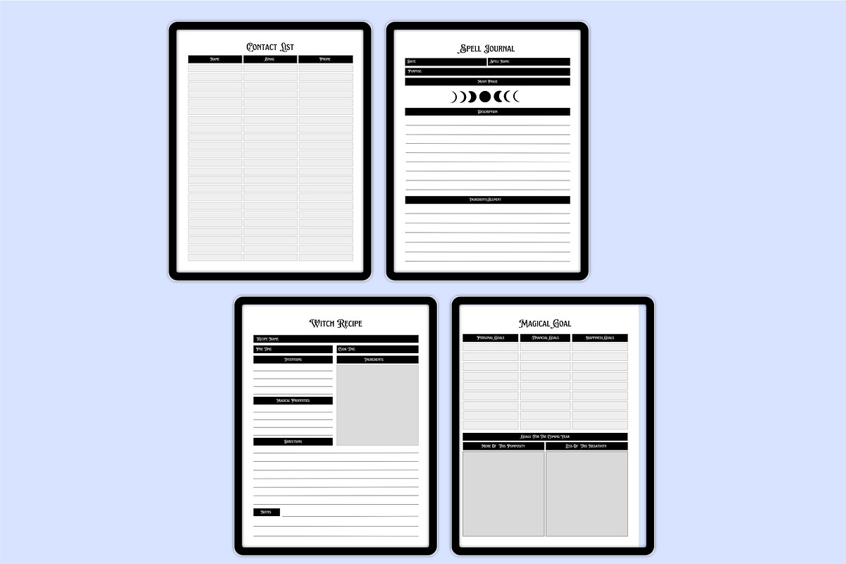 Digital 2026 Witchy Journal KDP, a Stationery Template by Shumaya (Photo 2 of 4)