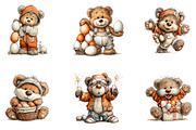 Whimsical Easter Teddy Bear Clipart, an Illustration by CreationArt (Thumbnail 3 of 7)
