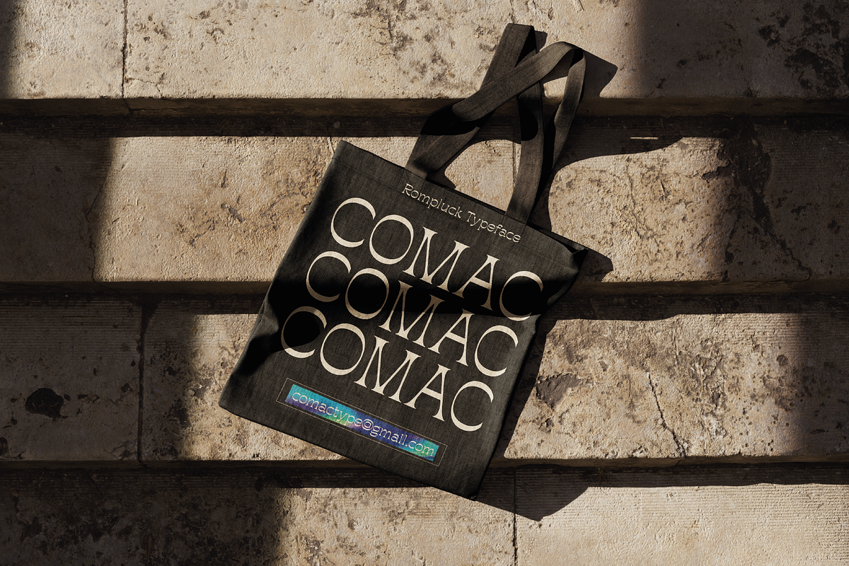 Rompluck - A Display Typeface, a Serif Font by Comactype Foundry (Photo 17 of 20)