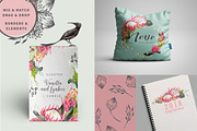 WATERCOLOR Protea Logo & Card Kit, an Illustration by Ingrid Marais Design (Thumbnail 3 of 5)
