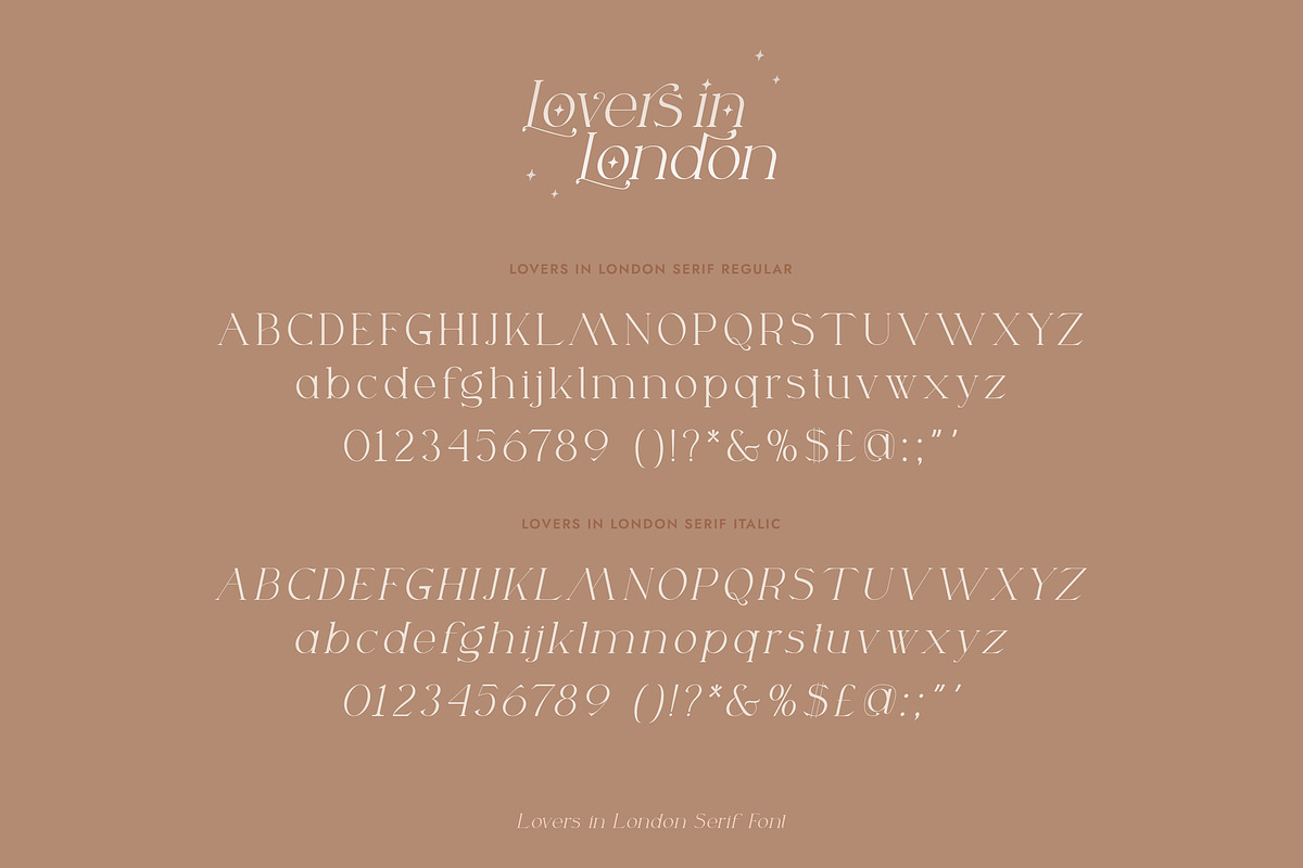 Lovers in London Serif Duo, a Serif Font by Salt & Pepper Designs (Photo 8 of 11)