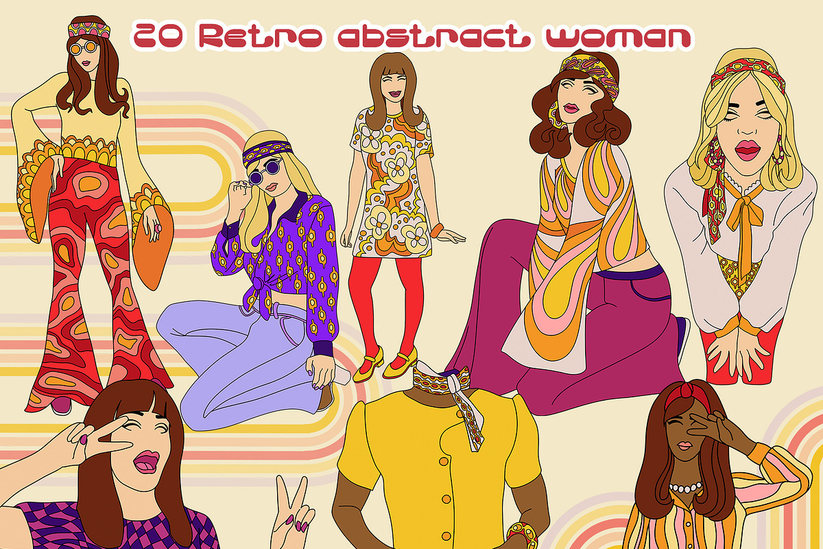 Collection Groovy fashion mood, a Texture Illustration by Antikva17 (Photo 4 of 22)