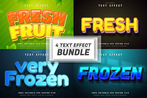 Font Text Effect 3d Editable Vol 1