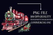 Christmas Travel Watercolour Clipart, an Illustration by Libby Wishes (Thumbnail 4 of 7)