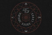 45 VINTAGE ROUND LOGOS, an Object Graphic by 2DFUNS (Thumbnail 1 of 8)
