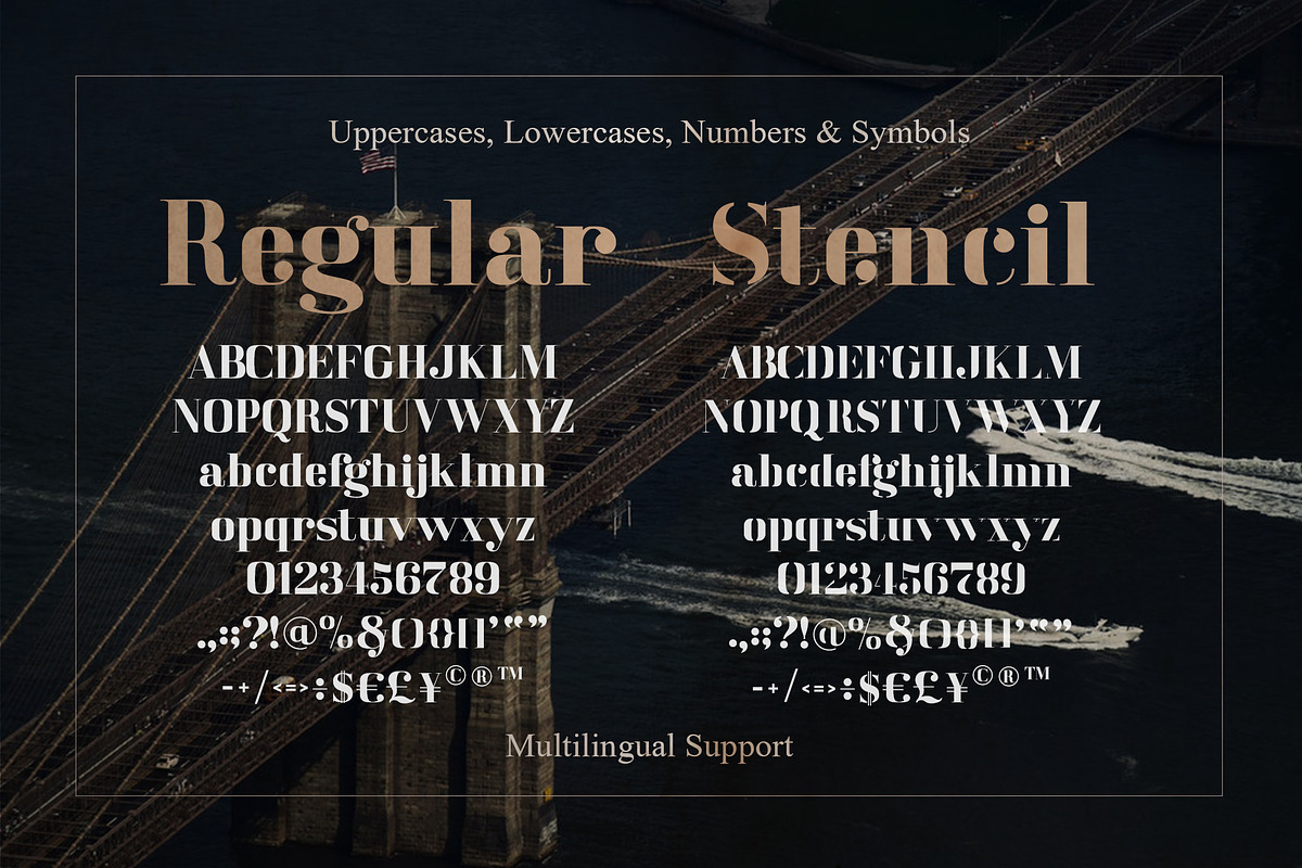 America Serif Font Family preview 7