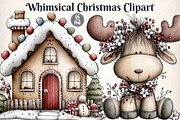 Whimsical Christmas Clipart Bundle, an Illustration by Dream Creation (Thumbnail 1 of 7)