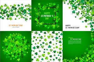 Set Of St Patrick's Day Backgrounds