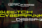 Glockr - Broken Cyberpunk Font, a Sans Serif Font by AaType. (Thumbnail 2 of 6)