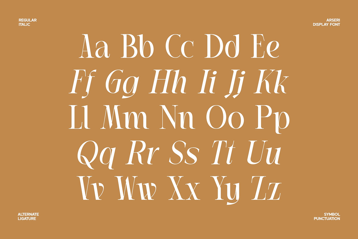 Arseri – Elegant Serif Display Font, a Serif Font by Eotype Studio (Photo 5 of 9)