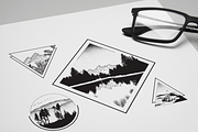 8 Vector Landscape Badges, an Illustration by MaGo (Thumbnail 3 of 5)