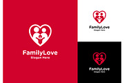 Family Love Logo, a Branding & Logo Template by ika trisiana (Thumbnail 1 of 2)