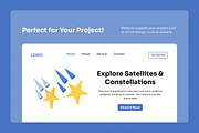 Constellation & Satellite 3D Icons, a Work Illustration by twinstd (Thumbnail 5 of 6)