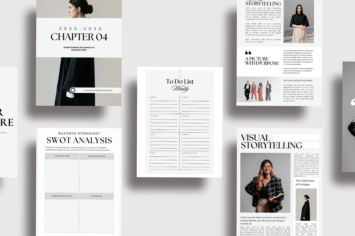 Minimalistic Ebook Canva Template preview 3
