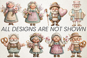 Quirky Oktoberfest Seniors Clipart, a Seasonal Illustration by RobertsArt (Thumbnail 3 of 5)