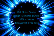 100 Shine Vector Elements Bundle, an Object Illustration by Kseniya-Omega (Thumbnail 1 of 9)
