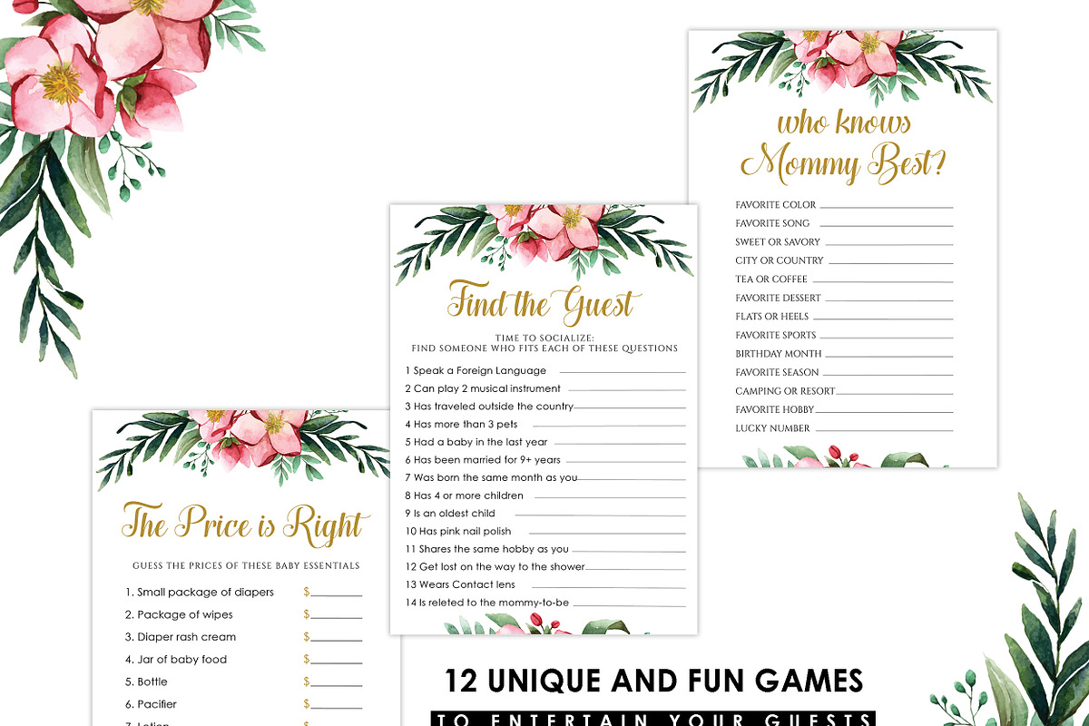 Bingo Baby Shower Games, a Graphic by Wow Designs (Photo 4 of 5)