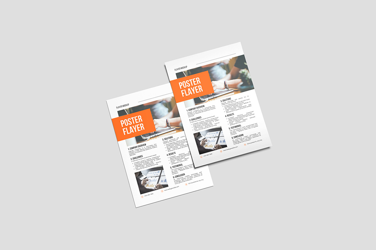 Flyer Mockup, a Books & Magazine Mockup by Pikachudesign (Photo 5 of 5)