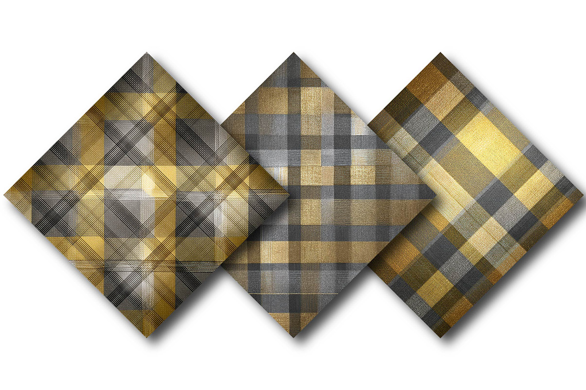 Golden & Silver Fabric Patterns, a Texture Illustration by DreamPrint404 (Photo 4 of 4)