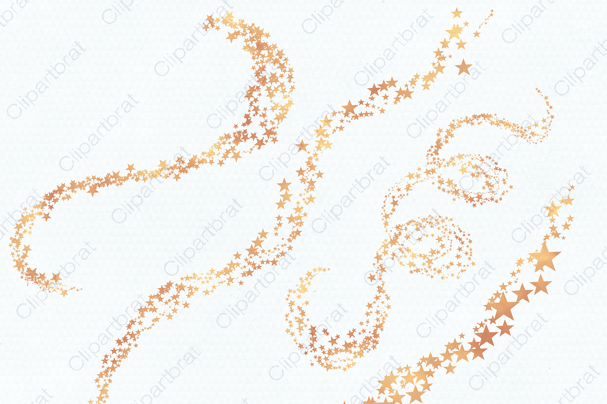 Orange Watercolor Star Clipart, an Object Illustration by ClipartBrat Graphics (Photo 3 of 5)