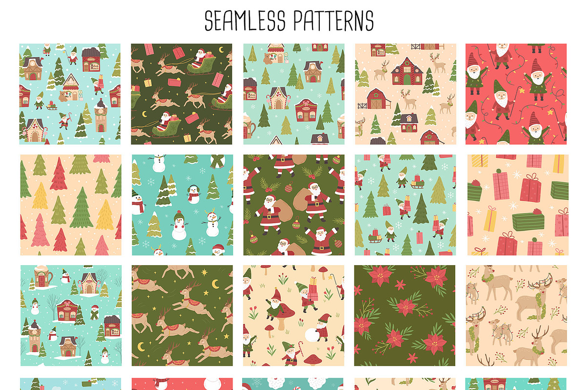 Holiday Santa Village Illustrations, a Background Graphic by CreativeChristiana (Photo 11 of 15)