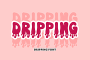 Dripping - Melting Slime Font, a Sans Serif Font by KiddoGlyphs Studio (Thumbnail 1 of 5)
