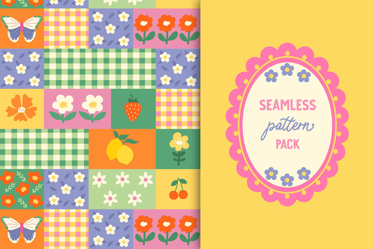 50 Summer seamless patterns, a Pattern Graphic by EltaMaxArt (Photo 5 of 12)