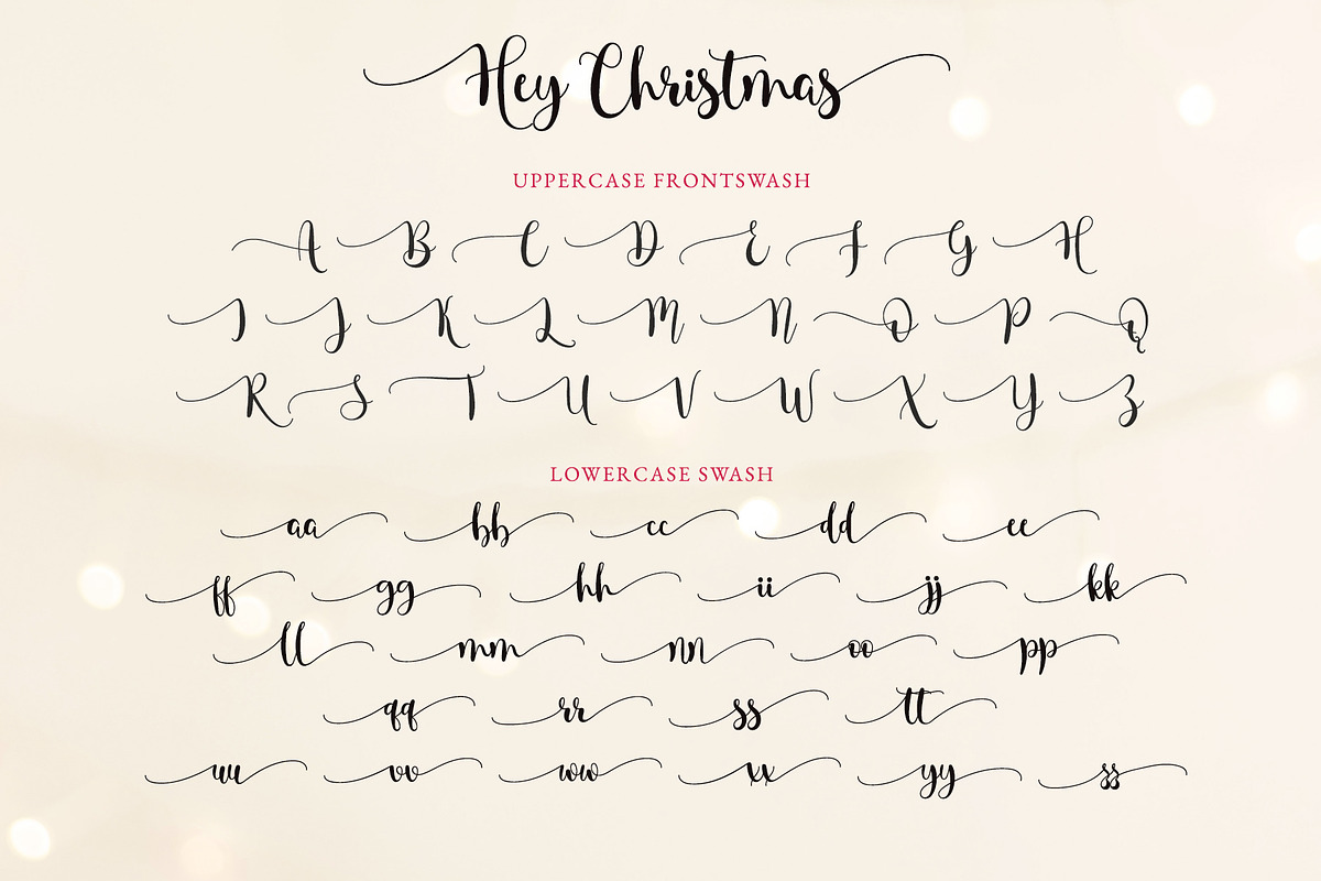 Hey Christmas - Font with Tail, a Script Font by Airotype (Photo 10 of 11)