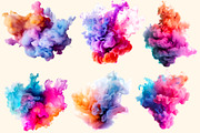 Colored smoke  Watercolor clipart, an Object Illustration by Hello My Print (Thumbnail 5 of 13)