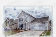 Digital House Painting Art Creator, an Action Add-On by MRI STUDIO (Thumbnail 20 of 29)