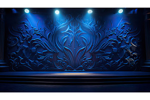 performance stage lights blue ai, a Technology Photo by pikepicture