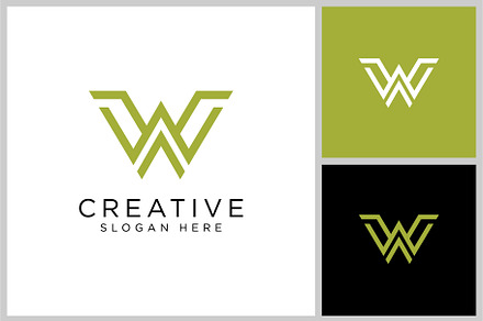 initials letter w abstract logo, a Branding & Logo Template by quadrazo