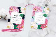 PEONY Watercolor Wedding Suite, an Invitation Template by Vintage To Vectors (Thumbnail 9 of 10)