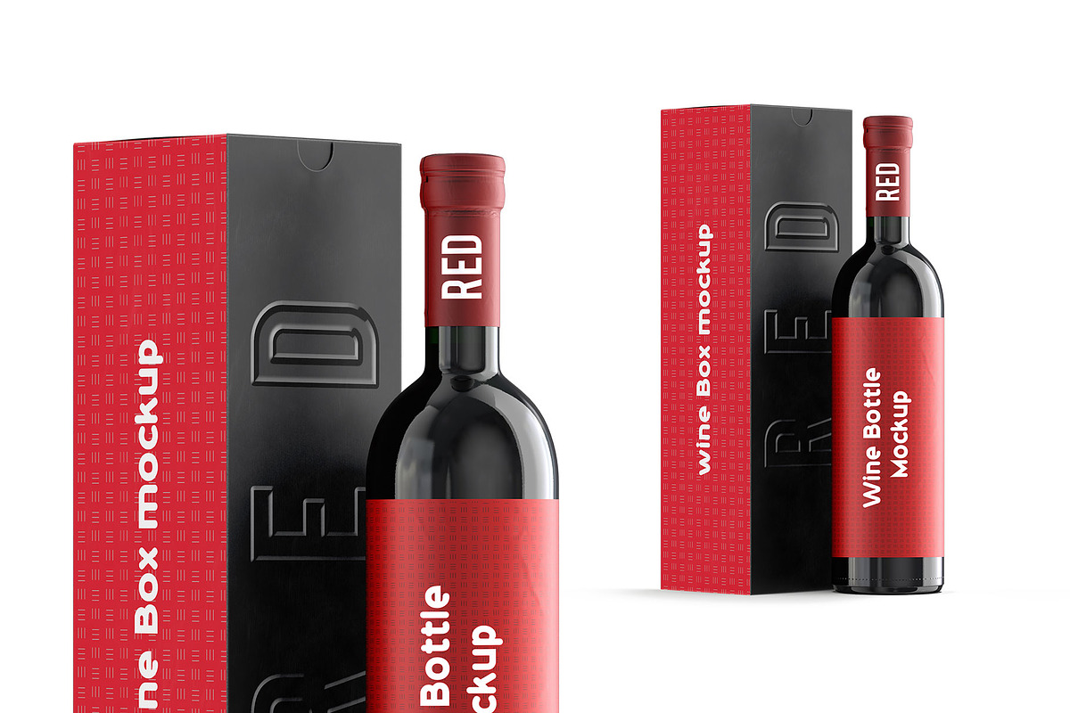 Wine Bottle Mockup, a Cups & Container Mockup by Mockupfit (Photo 2 of 2)