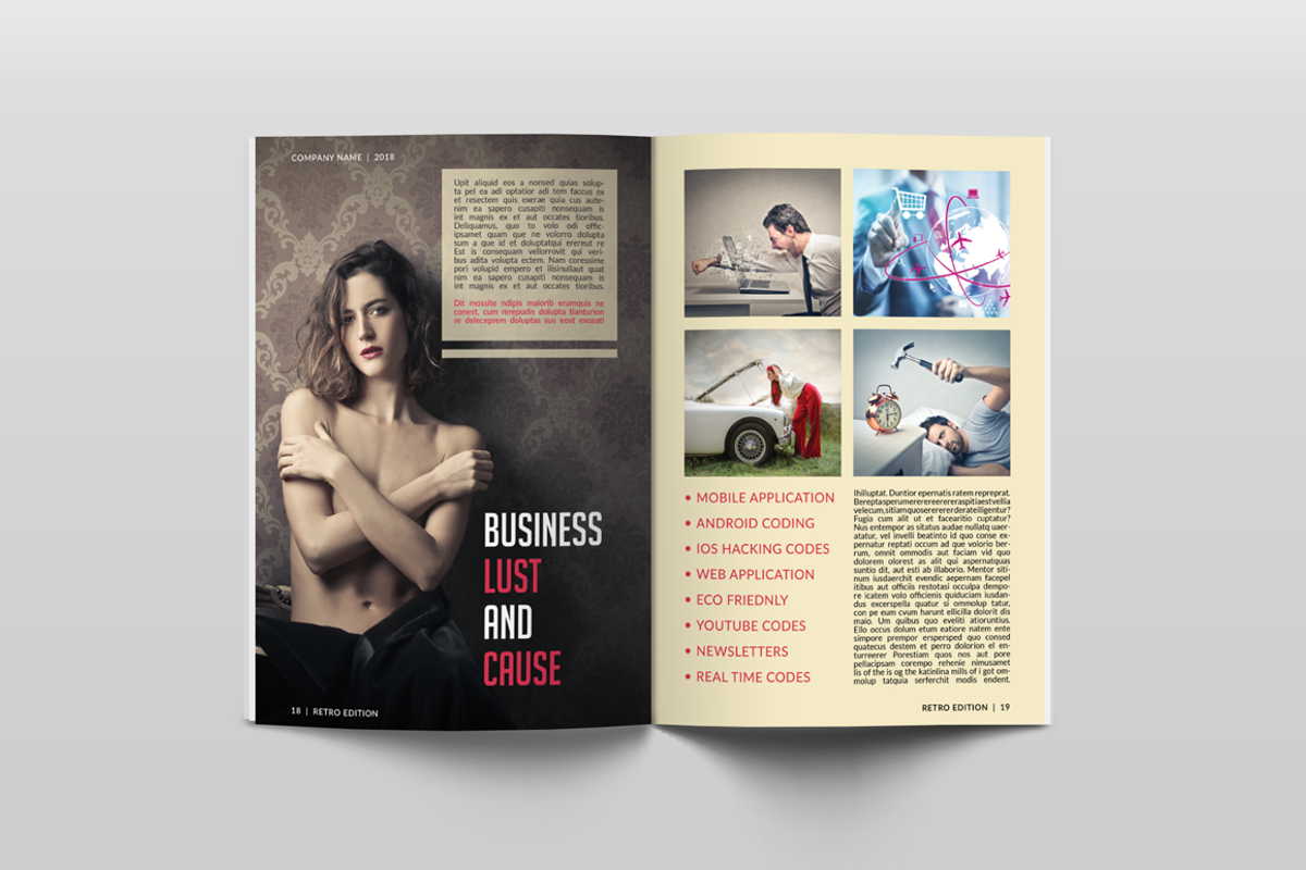 Retro Style Business Newsletter, a Brochure Template by Jaisivakumar (Photo 12 of 16)