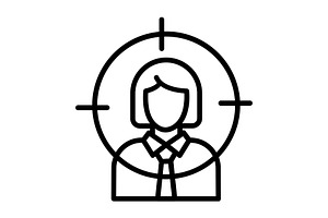 Headhunting Line Icon, an Icon by Pexelpy