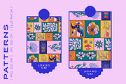 Retro blocks surface pattern, a Pattern Graphic by Kusik Illustration (Thumbnail 9 of 9)